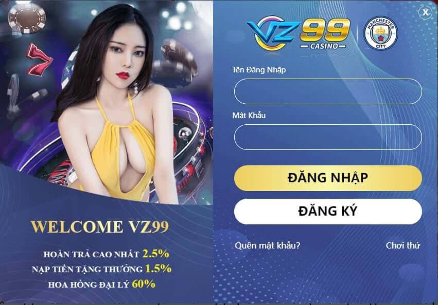 Những lưu ý cần biết khi tiến hành đăng nhập vz99